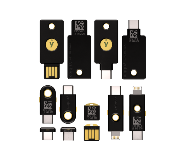 YubiKey 5 FIPS Series keys